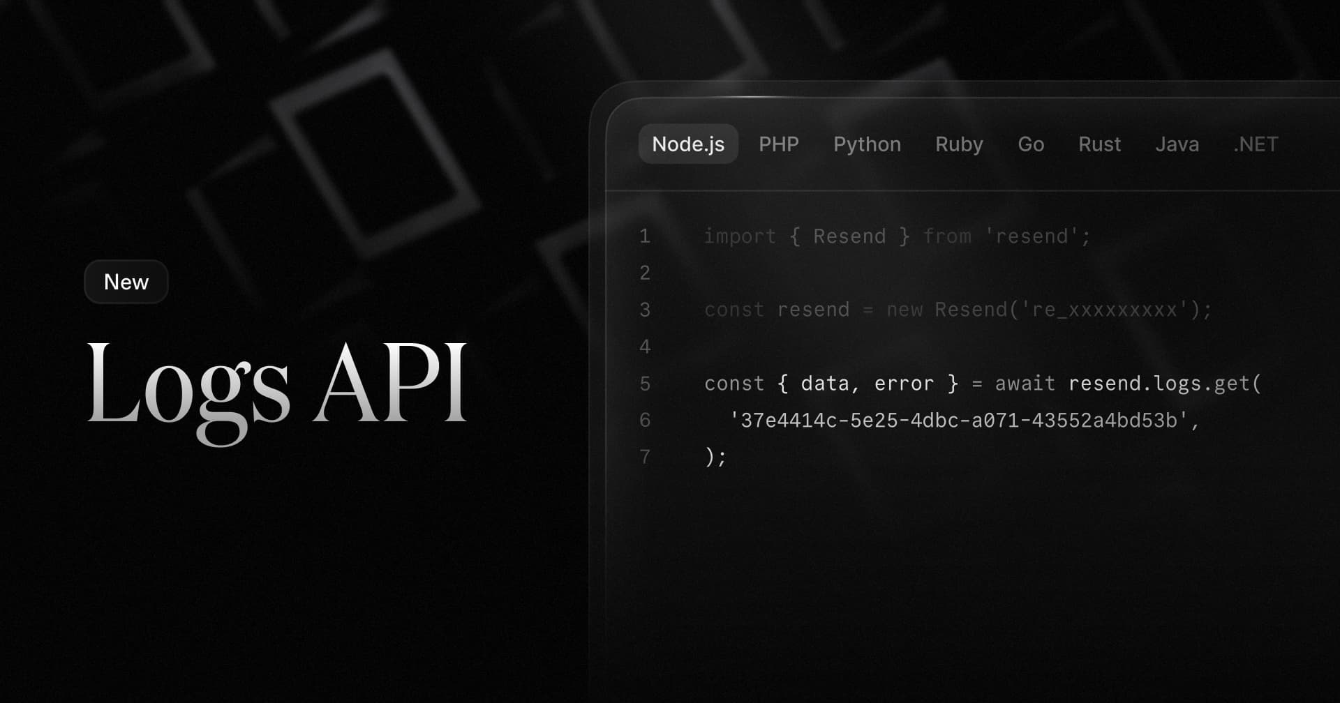 Logs API